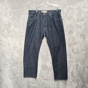 Levis 505 Regular‎ Fit Jeans Mens 38x30 Dark Wash Blue Denim Workwear Western